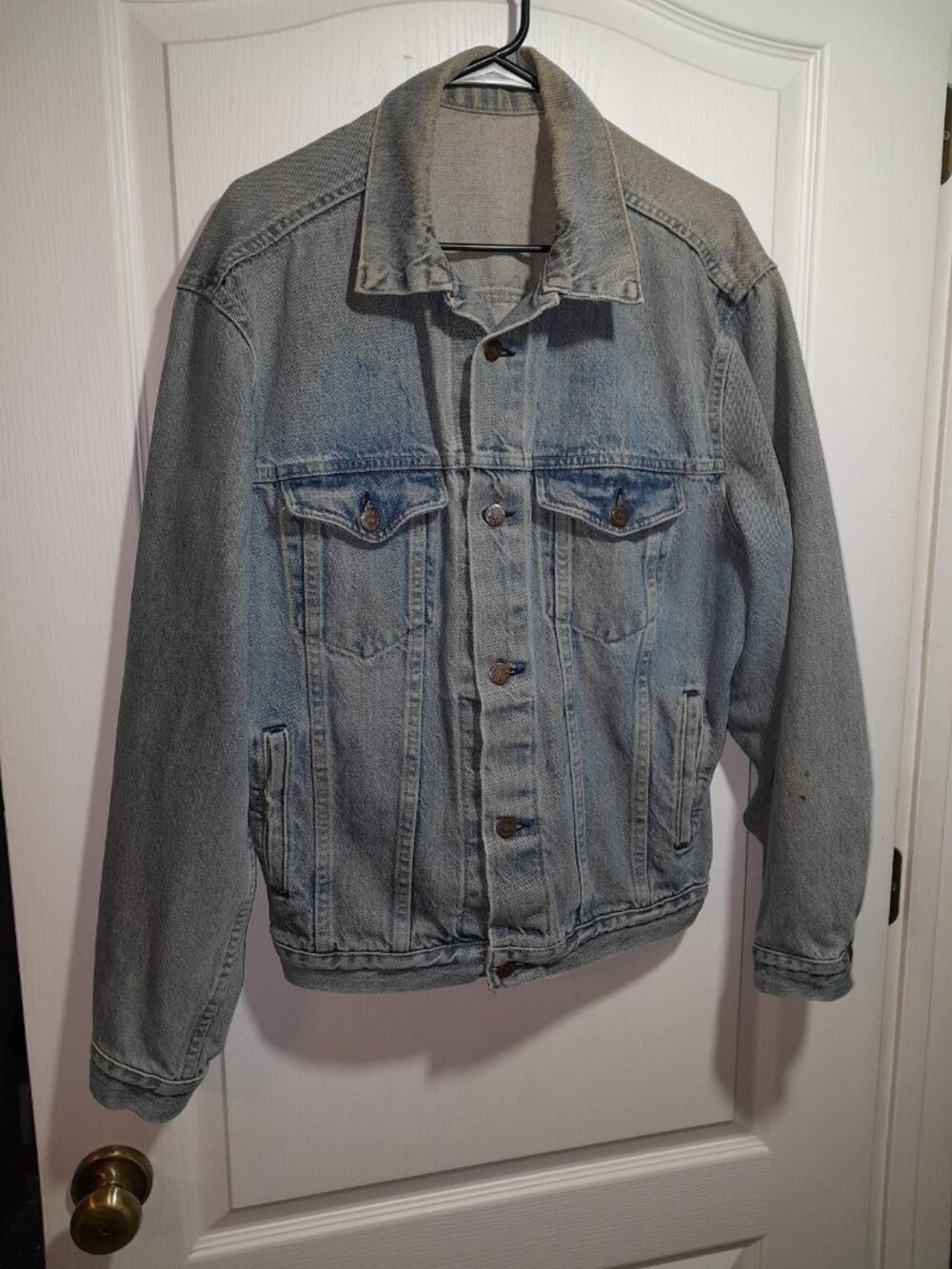70s Vintage Denim Jean Jacket USA medium-large Bristol Blues